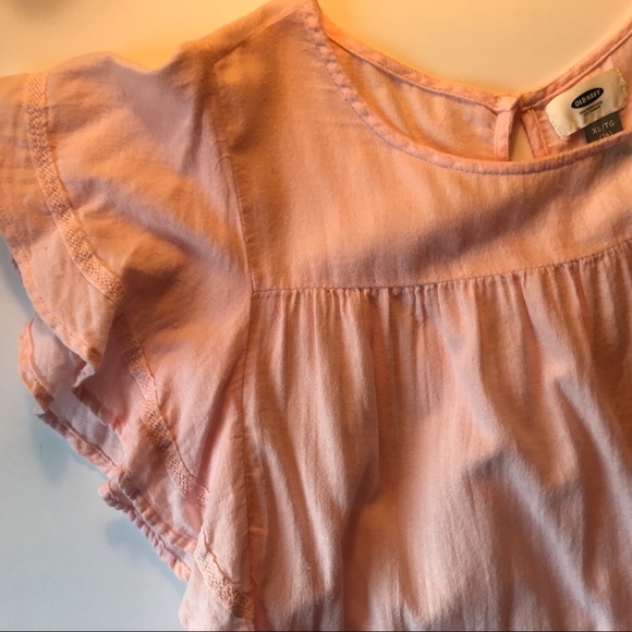 Short sleeve blouse muted pink xl 14 - Picture 2 of 10